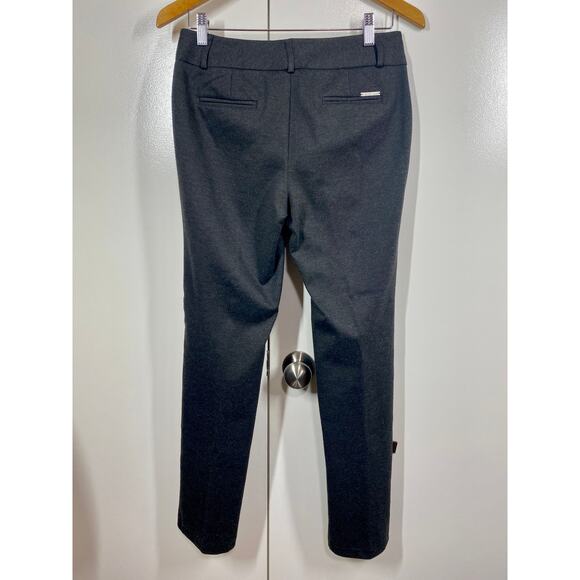 MICHAEL Michael Kors Heather Gray Straight Slacks Pockets Size 4 - Picture 4 of 8